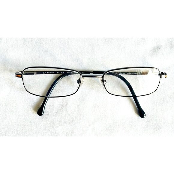 Ray-Ban Jr Titanium Rectangular Orange Eyeglasses Frames 46 17 125 RB1008T - Picture 1 of 6